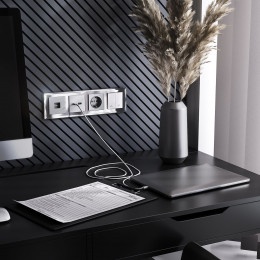 Рамка из стекла на 4 поста Diamant зеркальный