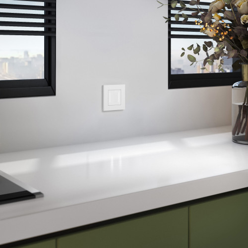 Купить Рамка из поликарбоната на 1 пост Slab белый софт в rum24.ru фото: 2