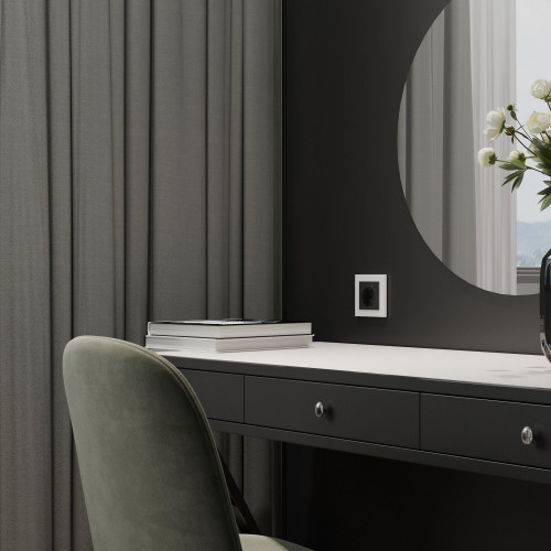 Купить Рамка из поликарбоната на 1 пост Slab белый софт в rum24.ru фото: 3