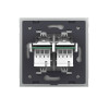 Купить Телефонная розетка двойная LIVOLO серая VL-C792T-15 в rum24.ru фото: 4