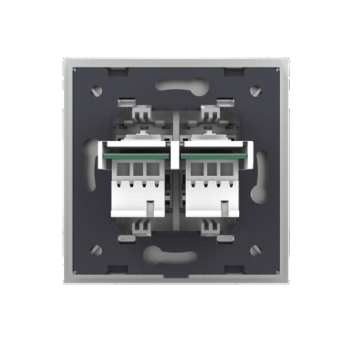 Купить Телефонная розетка двойная LIVOLO серая VL-C792T-15 в rum24.ru фото: 4