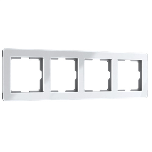 Купить Рамка из акрила на 4 поста Acrylic белый в rum24.ru