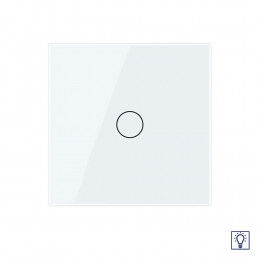 Одноклавишный сенсорный Адаптивный диммер Livolo, 1 пост, цвет белый