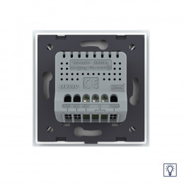 Одноклавишный сенсорный Адаптивный диммер Livolo, 1 пост, цвет белый