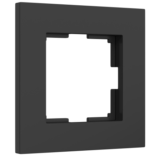 Купить Рамка из поликарбоната на 1 пост Slab черный софт в rum24.ru