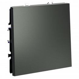 Проходной переключатель встраиваемый VOLTUM S70 одноклавишный (титан) VLS010306