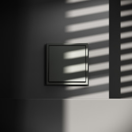 Проходной переключатель встраиваемый VOLTUM S70 одноклавишный (титан) VLS010306