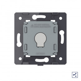 Одноклавишный проходной сенсорный выключатель Livolo (механизм) VL-FC1S-2G