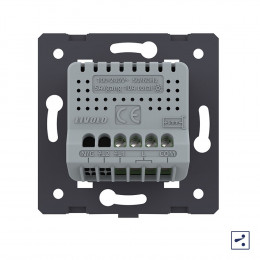 Одноклавишный проходной сенсорный выключатель Livolo (механизм) VL-FC1S-2G