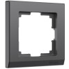 Купить Рамка из поликарбоната на 1 пост Stark графит матовый в rum24.ru