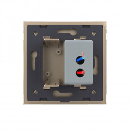 Розетка USB LIVOLO с блоком питания 5В 2.1А золотая VL-C791USB-13