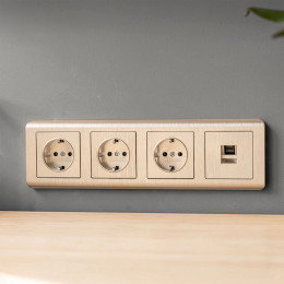 Рамка из поликарбоната на 4 поста Stream шампань