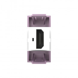 Розетка HDMI 2.0 Livolo, цвет розовый (механизм) BB-C7-1HD-17