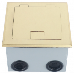 Лючок в пол 3 мод. (1 мод. 45х45 мм. + 1 мод. 22.5х45 мм.), латунь, (с уст. набором) DFB3MSBR