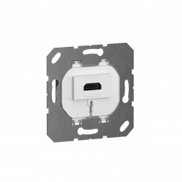 Механизм HDMI 2.0a, белый, разъем Type A 180° 4K Full HD @ 48 Hz 3D, HDR Video, 18.0 Gbit/s STRS20AW