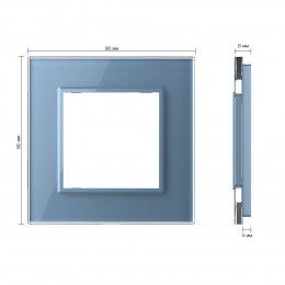 Рамка для розетки Синяя