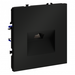 Розетка компьютерная встраиваемая VOLTUM S70 RJ45 кат.6, (черный матовый) VLS060108