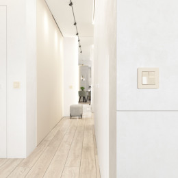 Выключатель двухклавишный проходной (айвори акрил) Werkel W1122043