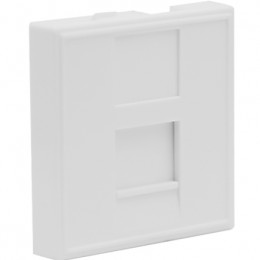 Розетка DEC RJ45 UTP кат.5e, 2мод., бел. (45х45мм), серия (тип) DEC DECF12EW5