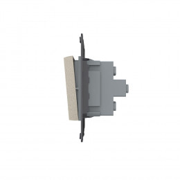 Двухклавишный механический выключатель Livolo, цвет шампань (механизм), VL-C7-K2-16