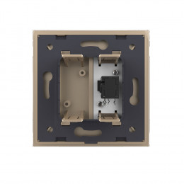 Розетка стерео аудио LIVOLO  TRS 6.3 jack золотая VL-C791M1-13