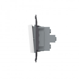 Двухклавишный механический выключатель Livolo, цвет белый (механизм), VL-C7-K2-11