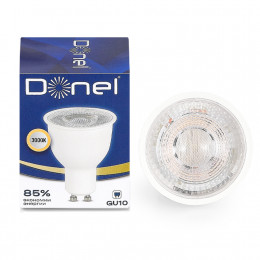 Светодиодная лампа Donel GU10 9W 3000K MR16 220-240 720Lm 60° Dim Triac DN03003W9GU10Dim