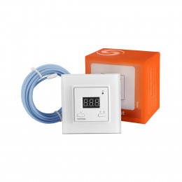 Терморегулятор Welrok ST для рамки LIVOLO с электронным управлением, датчик пола 3 м, цвет белый