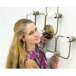 Накладная люстра ITALLINE Vega PL 6088/5 bronze