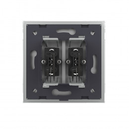 Розетка мультимедийная двойная AUDIO RCA LIVOLO серая VL-C792AD-15