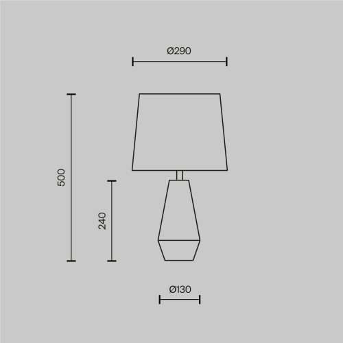 Купить Настольный светильник Calvin Table в rum24.ru фото: 7