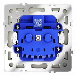 Розетка встраиваемая VOLTUM S70 с заземлением и защитными шторками, (сталь) VLS040205