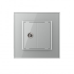 ТВ-розетка LIVOLO серая VL-C791V-15