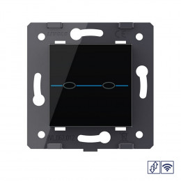 Сенсорный импульсный радиоуправляемый выключатель для жалюзей 2 клавиши LIVOLO Quadro VL-Q702WR (механизм)