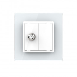 Спутниковая SAT-розетка LIVOLO белая VL-C791ST-11