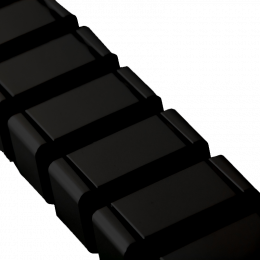 Кабель-канал вертикальный гибкий SquareDesign, пластик, черный, длина 0.792м DSCDSAN