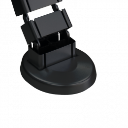 Кабель-канал вертикальный гибкий SquareDesign, пластик, черный, длина 0.792м DSCDSAN