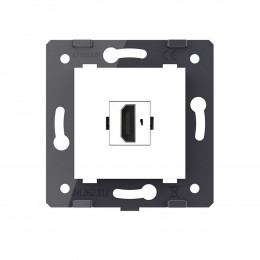 Розетка 1 пост HDMI 2.0 Livolo, цвет белый (механизм) VL-FCHD-2WP