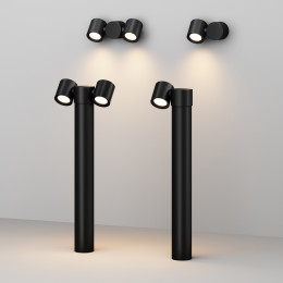 Ландшафтный светильник Wall Street  50W IP54 Черный Maytoni O010FL-01B