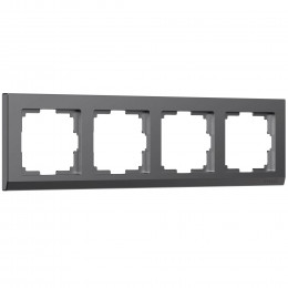 Рамка из поликарбоната на 4 поста Stark графит матовый