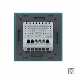 Одноклавишный сенсорный диммер Livolo, 1 пост, цвет зеленый