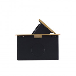 Розетка горизонтальная выдвижная 2 Euro 16A, 2 USB A с блоком 5В/2.1А RocketSocket, проводка, цвет золотой