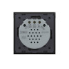 Купить Сенсорный выключатель Livolo Quadro 2 клавиши 1 пост Черный VL-Q702-12 в rum24.ru фото: 4