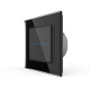 Купить Сенсорный выключатель Livolo Quadro 2 клавиши 1 пост Черный VL-Q702-12 в rum24.ru