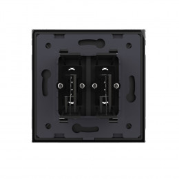 Розетка мультимедийная двойная AUDIO RCA LIVOLO черная VL-C792AD-12