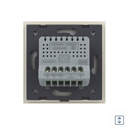 Сенсорный выключатель для штор Livolo сухой контакт, 1 пост, цвет жемчужный