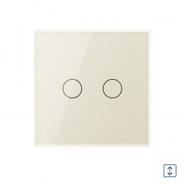 Сенсорный выключатель для штор Livolo сухой контакт, 1 пост, цвет жемчужный