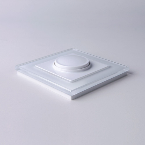 Купить Рамка из стекла на 1 пост Favorit белый в rum24.ru фото: 3