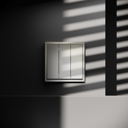 Выключатель встраиваемый VOLTUM S70 трехклавишный (шелк) VLS030104