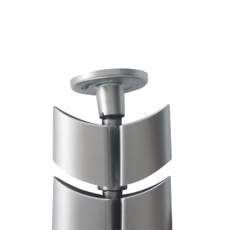 Кабель-канал вертикальный гибкий OvaleDesign, пластик, серебро, длина 0.745м DSCDO